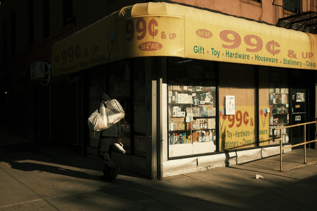 store detective chasing thief at night
